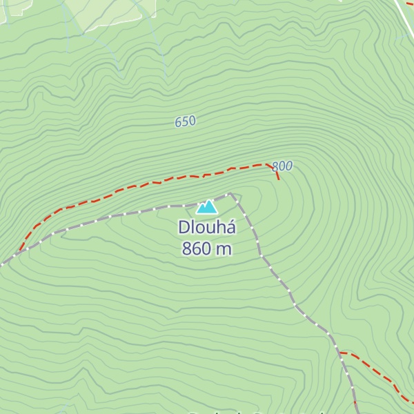 Map of Dlouhá