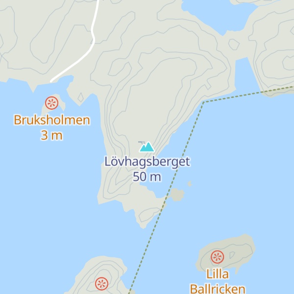 Map of Lövhagsberget