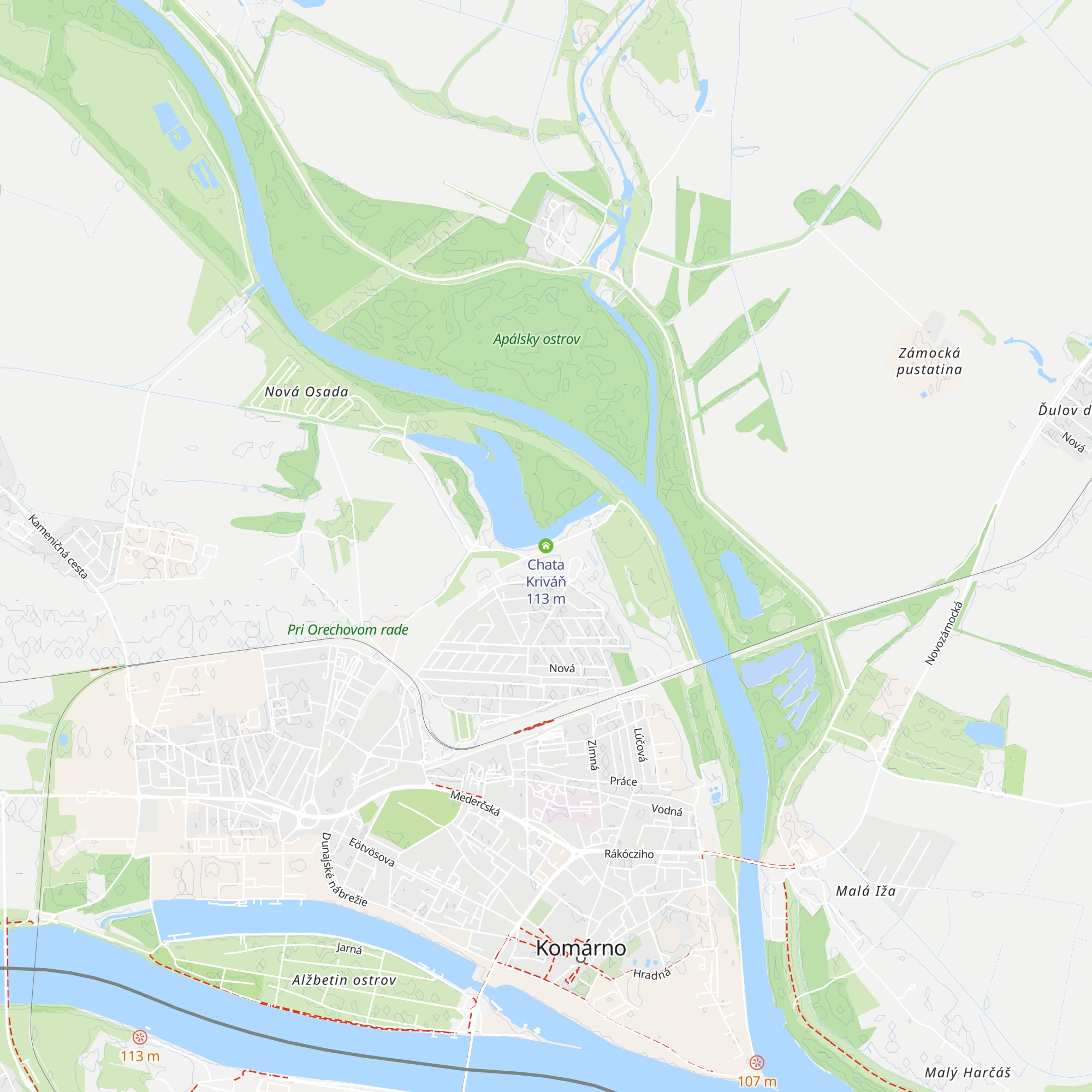 Chata Kriváň map