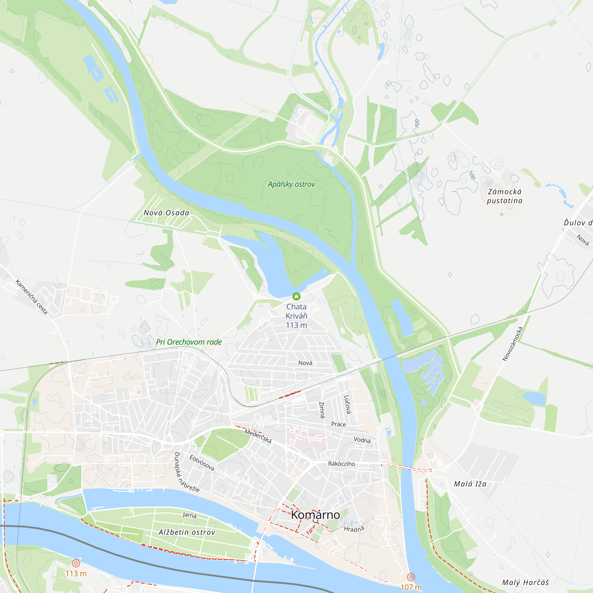 Chata Kriváň map