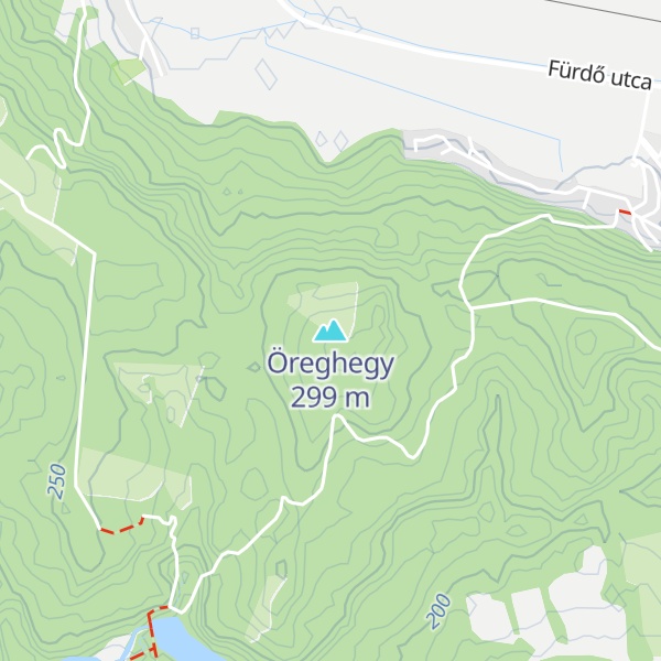Map of Öreghegy