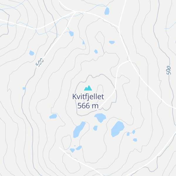 Map of Kvitfjellet