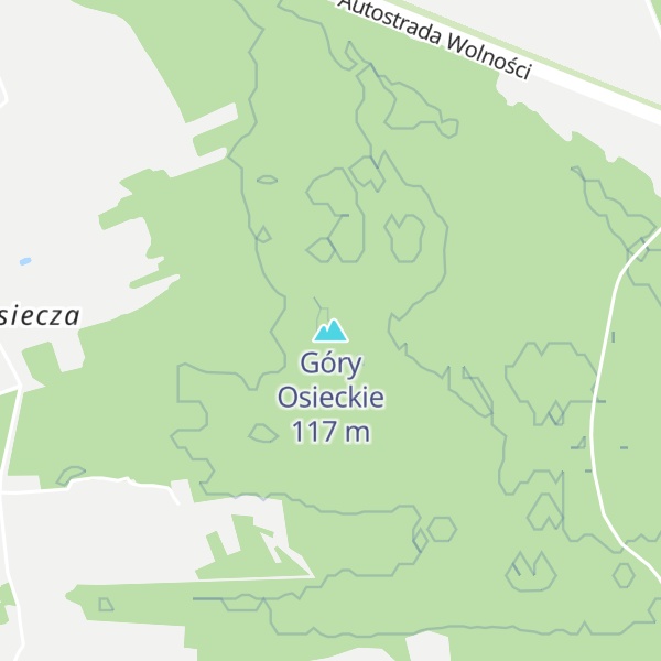Map of Góry Osieckie