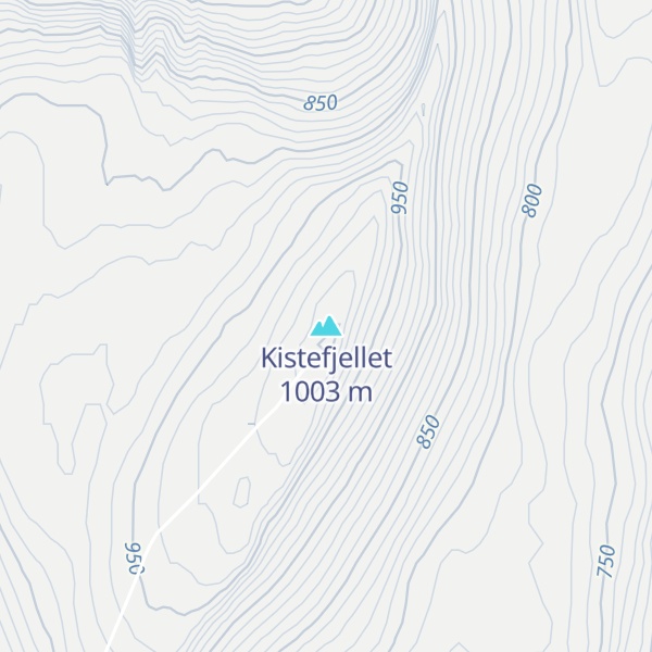 Map of Kistefjellet