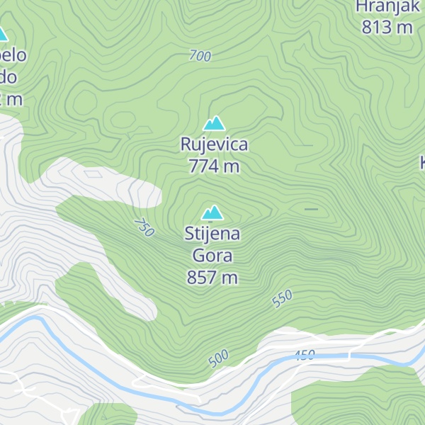 Map of Stijena Gora