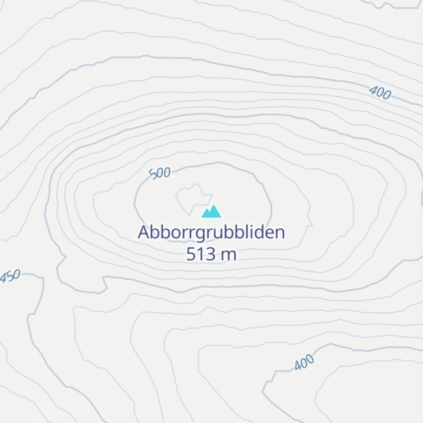 Map of Abborrgrubbliden