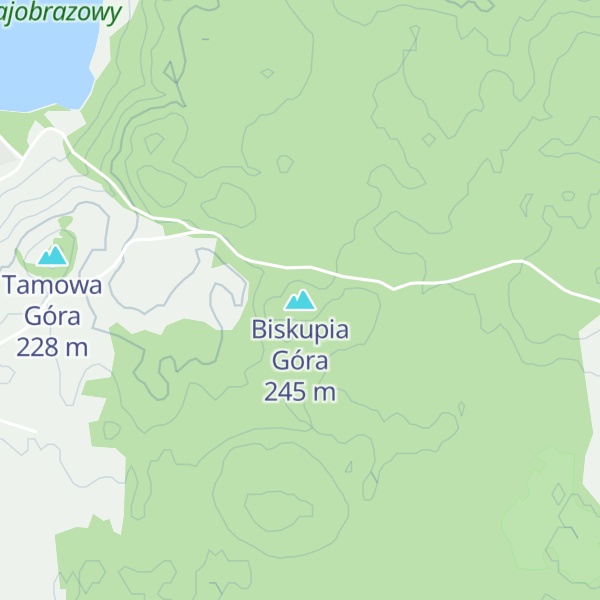 Map of Biskupia Góra