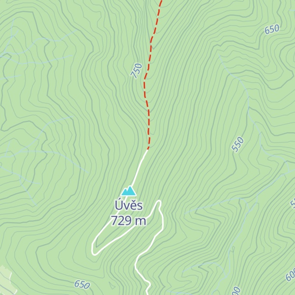 Map of Útulna Úvěz - Kamenárka
