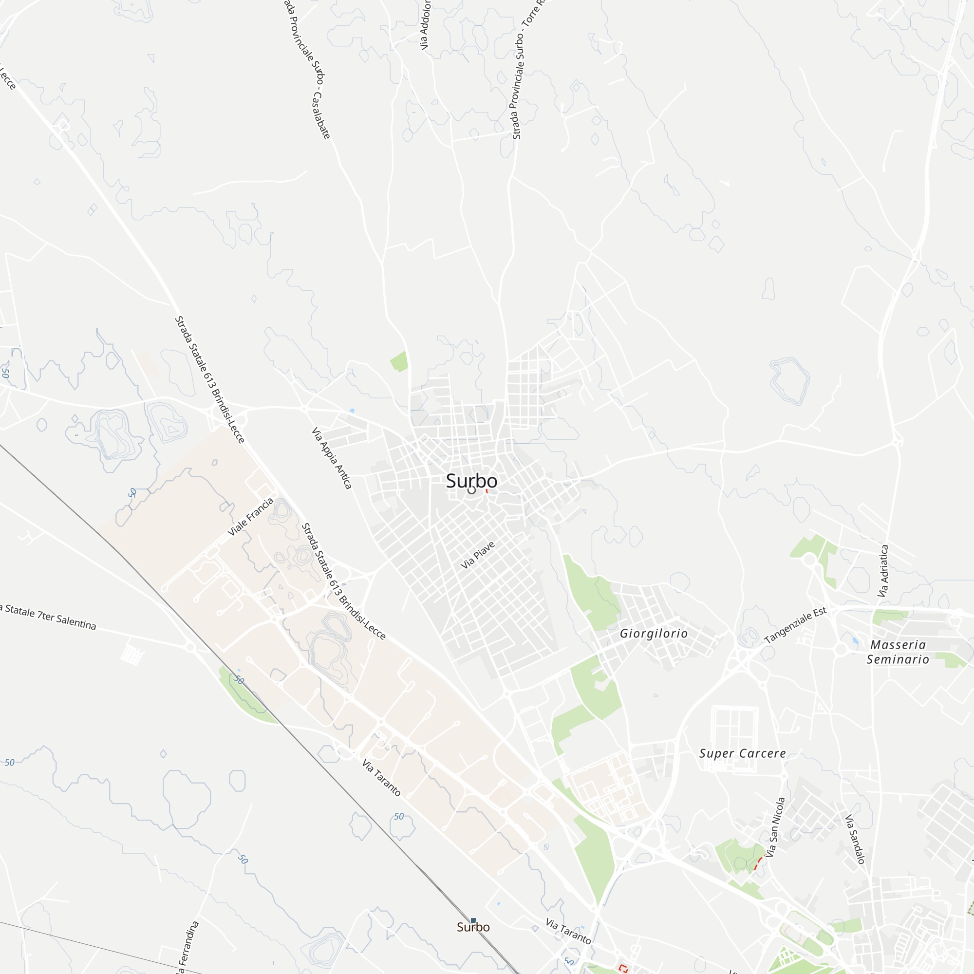 Pro Loco Surbo map