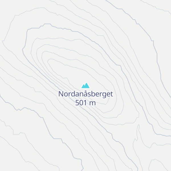 Map of Nordanåsberget