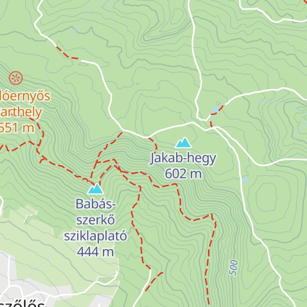 Map of Zsongor-kő