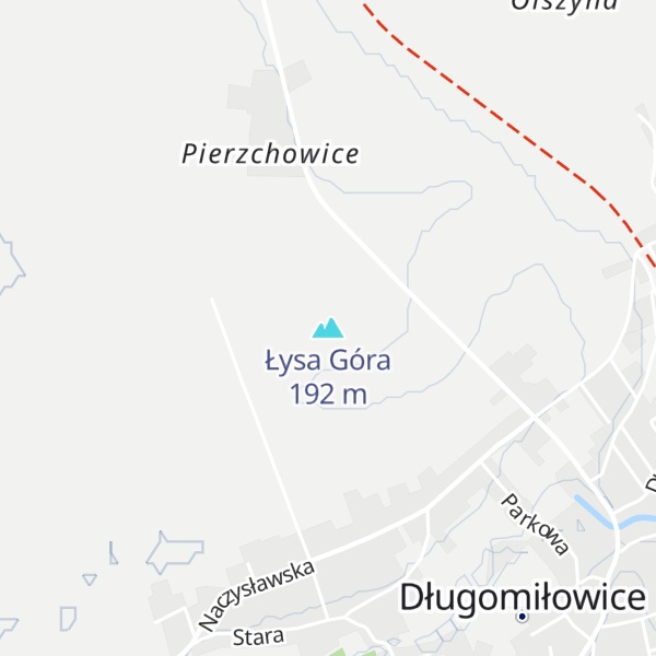 Map of Łysa Góra