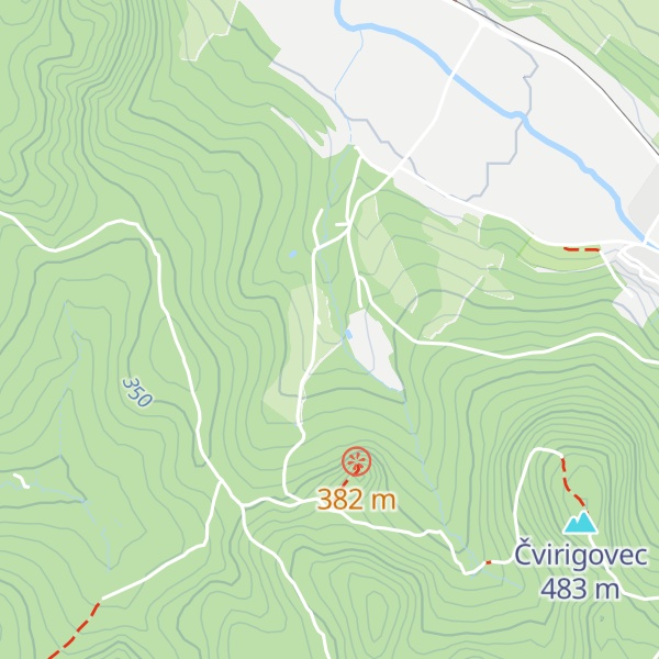 Map of Chata v Podhradišti