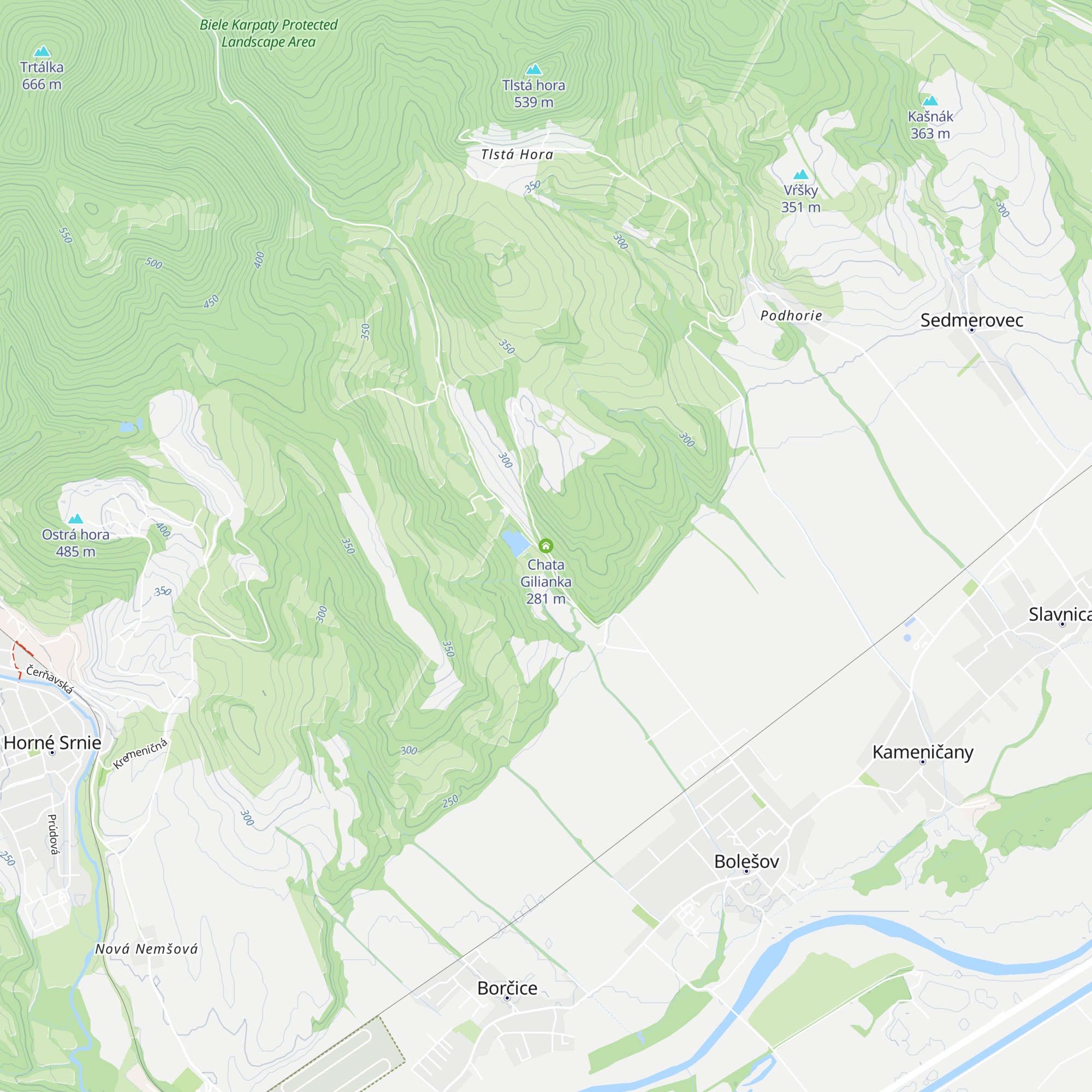 Chata Gilianka map