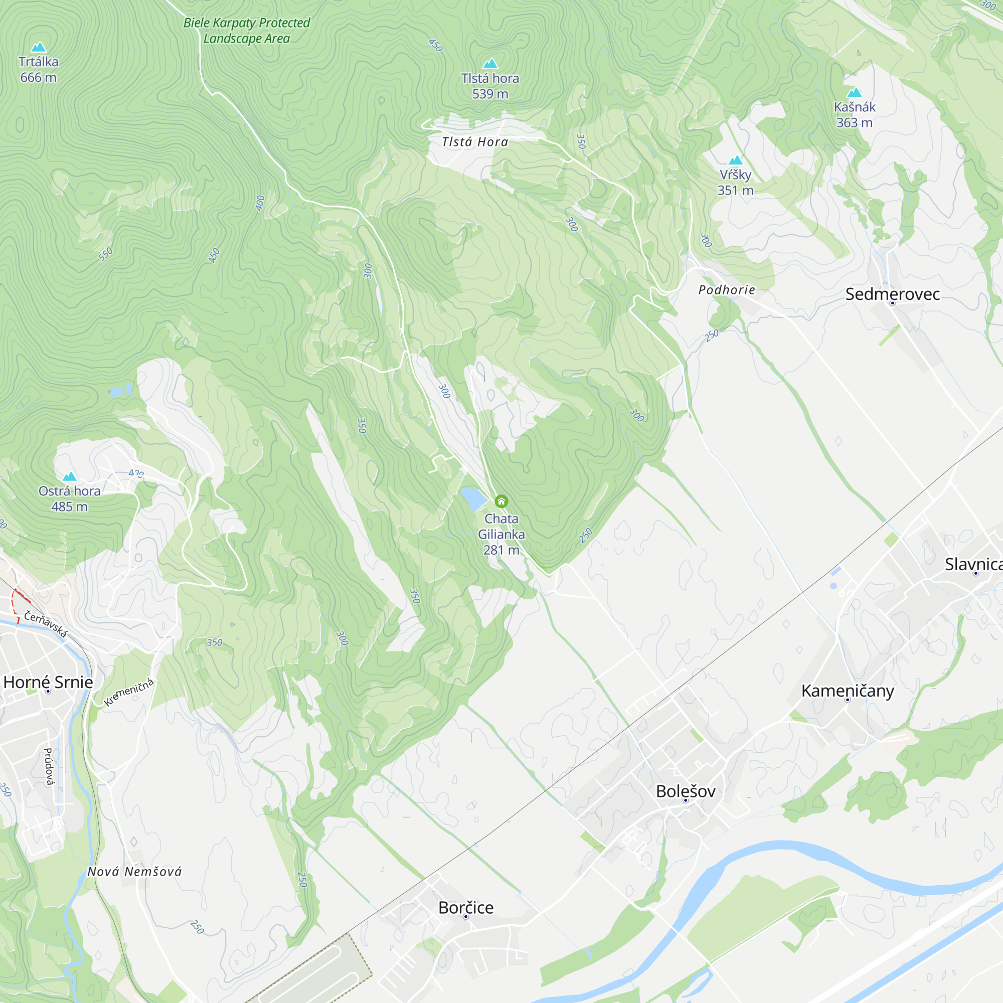 Chata Gilianka map