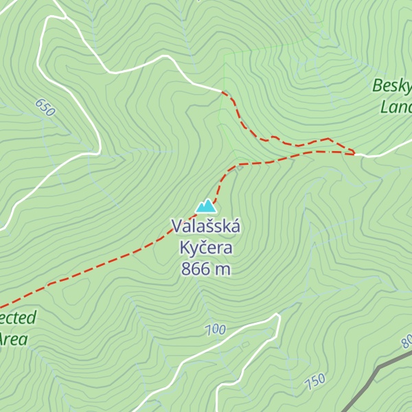 Map of Valašská Kyčera