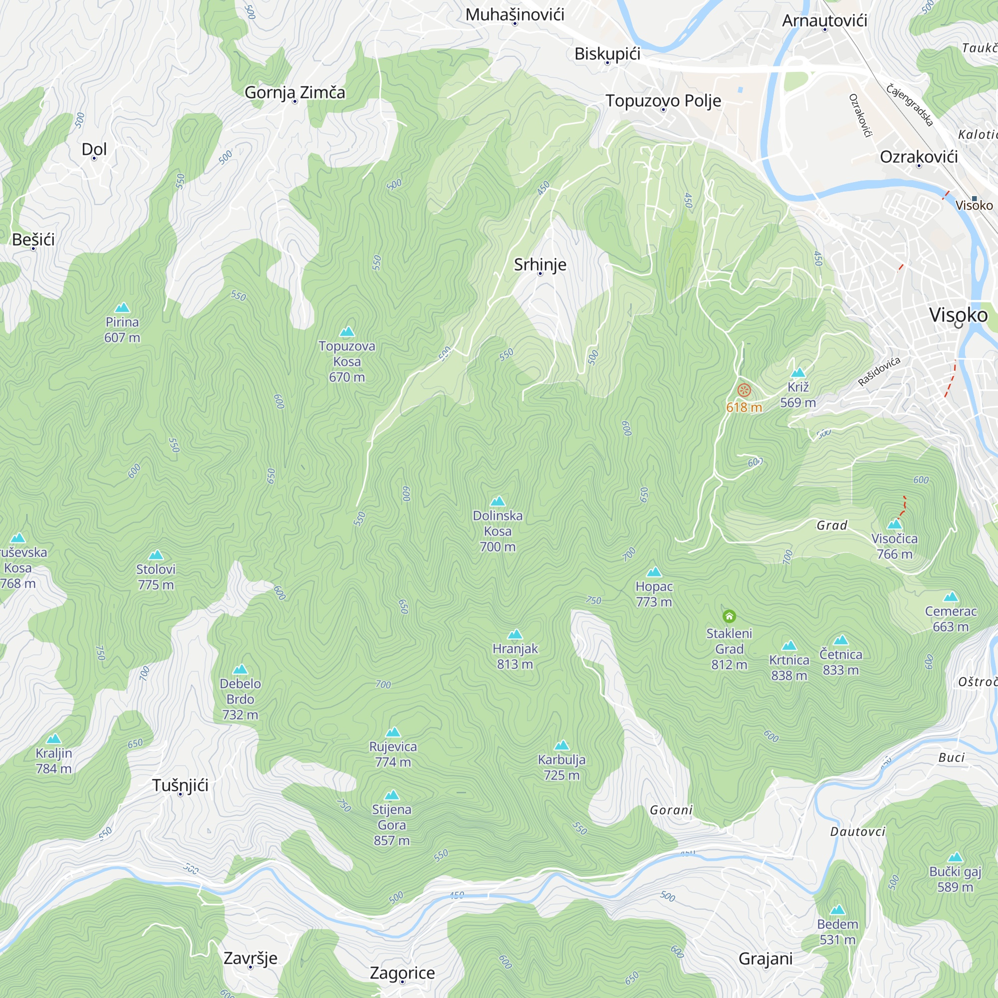 Gorica map