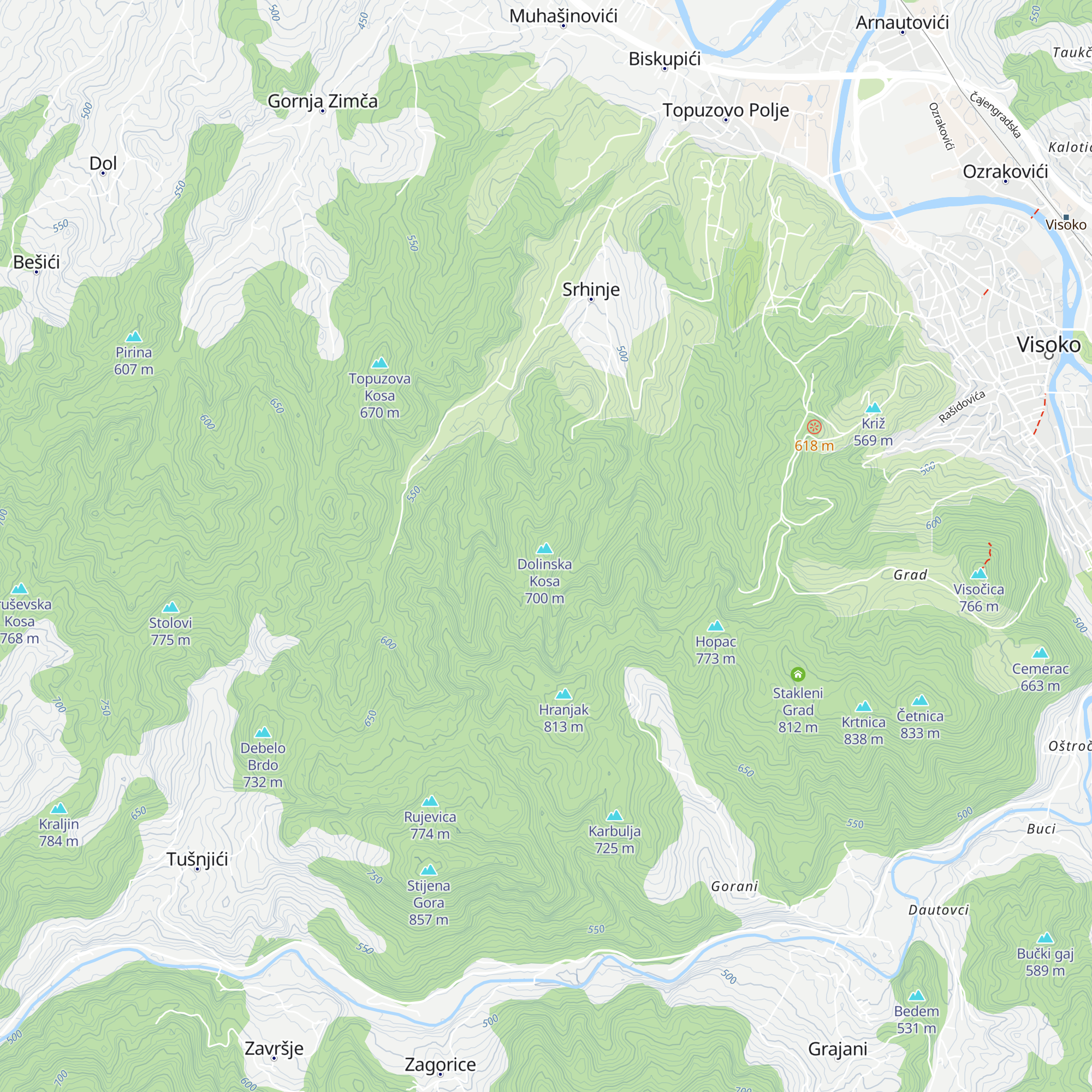 Gorica map