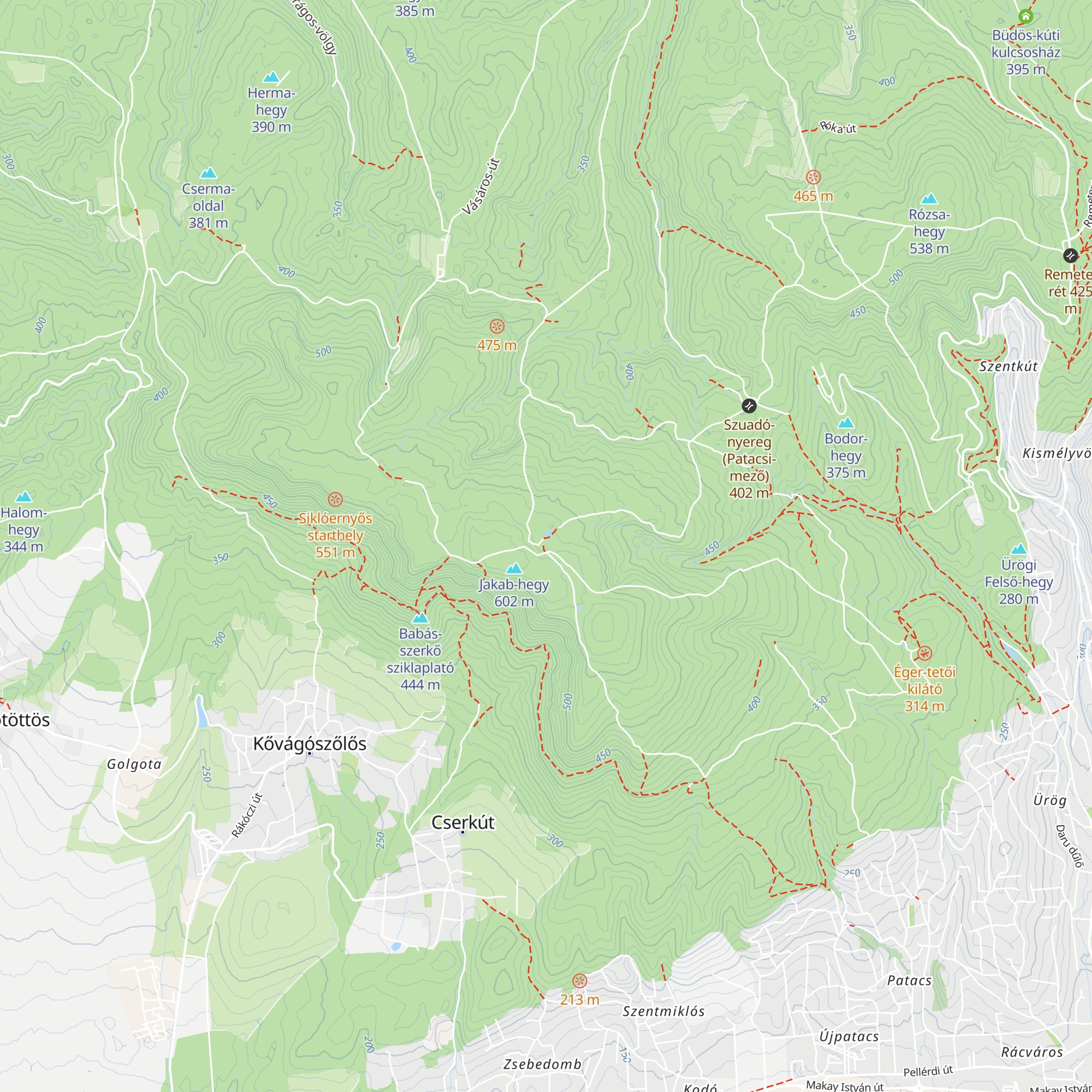 Jakab-hegyi bivakhely map