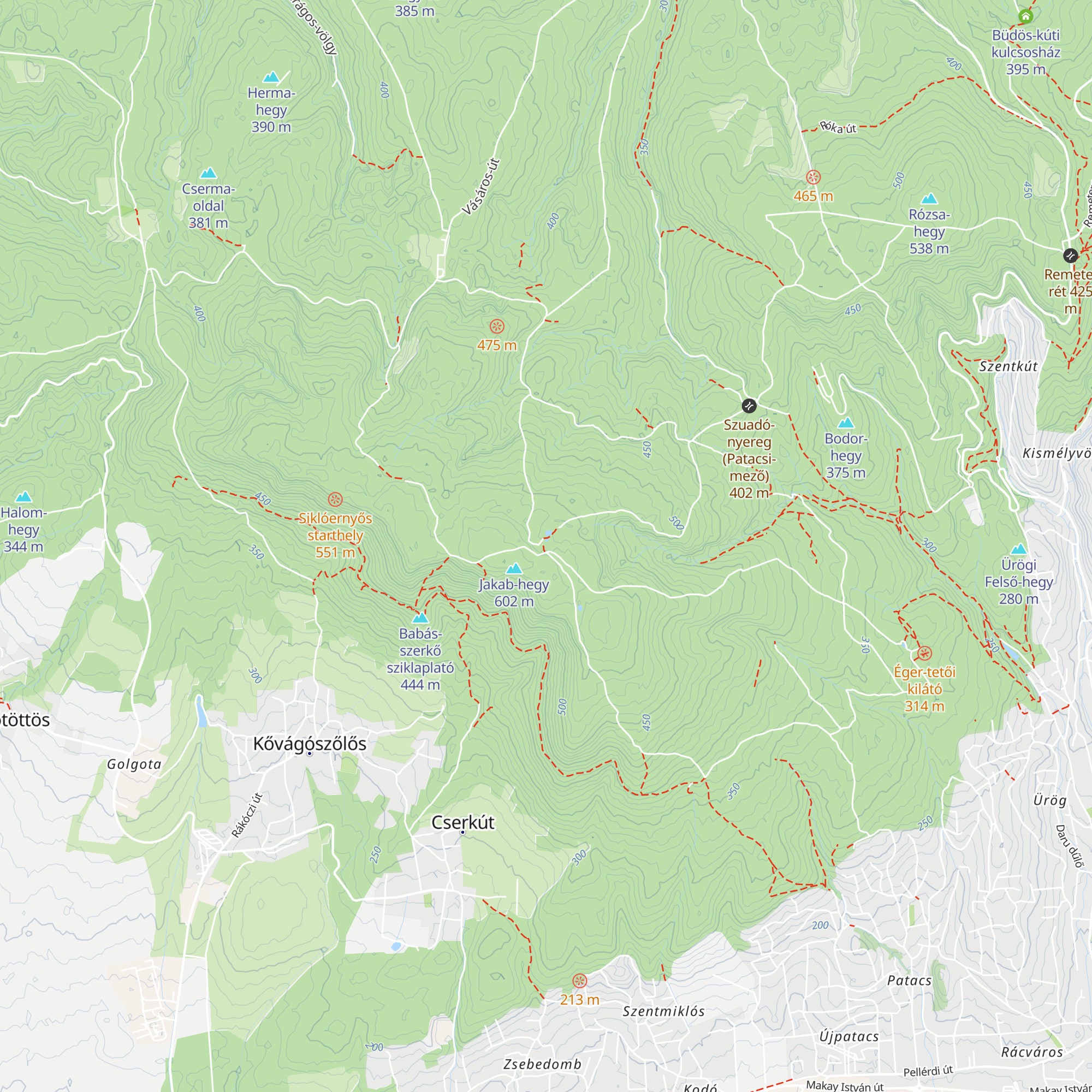 Jakab-hegyi bivakhely map