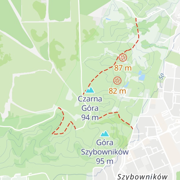 Map of Czarna Góra
