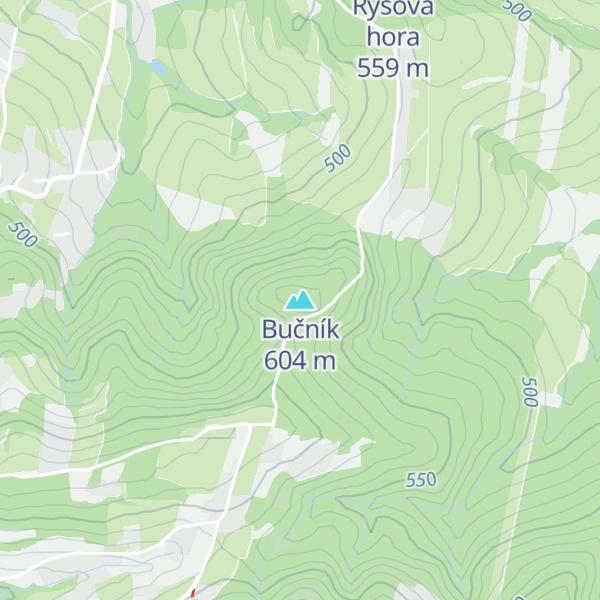 Map of Bučník