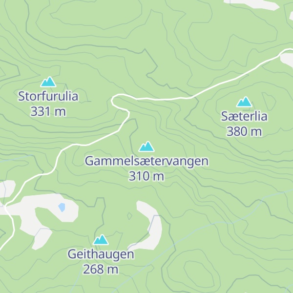 Map of Gammelsætervangen