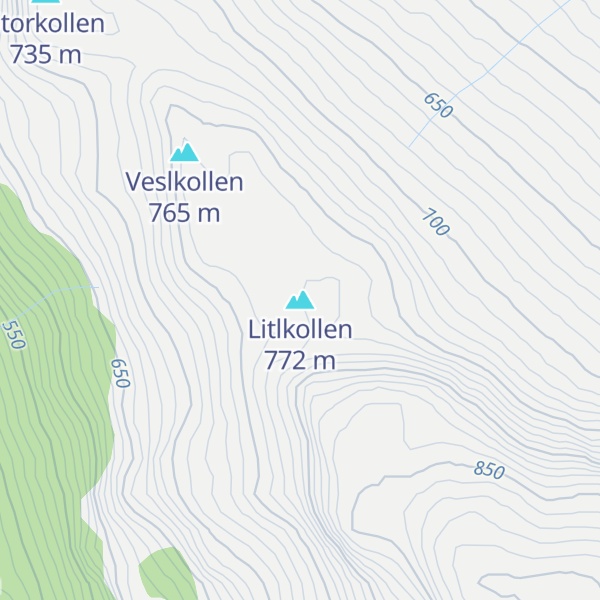 Map of Litlkollen