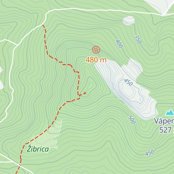 Map of Žibrica