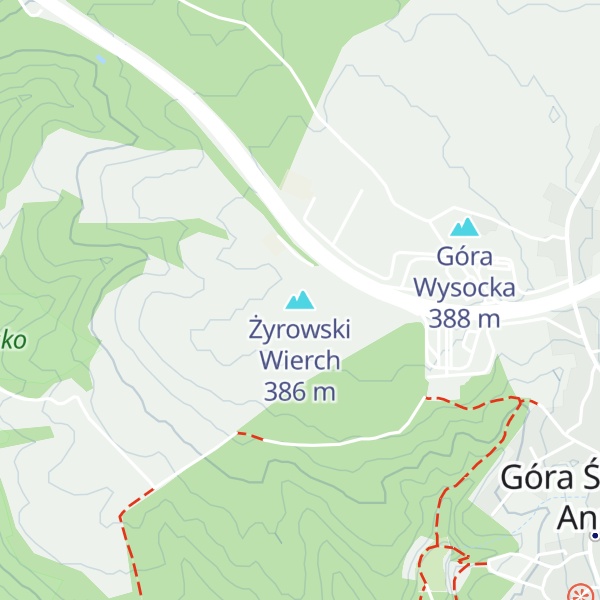 Map of Żyrowski Wierch