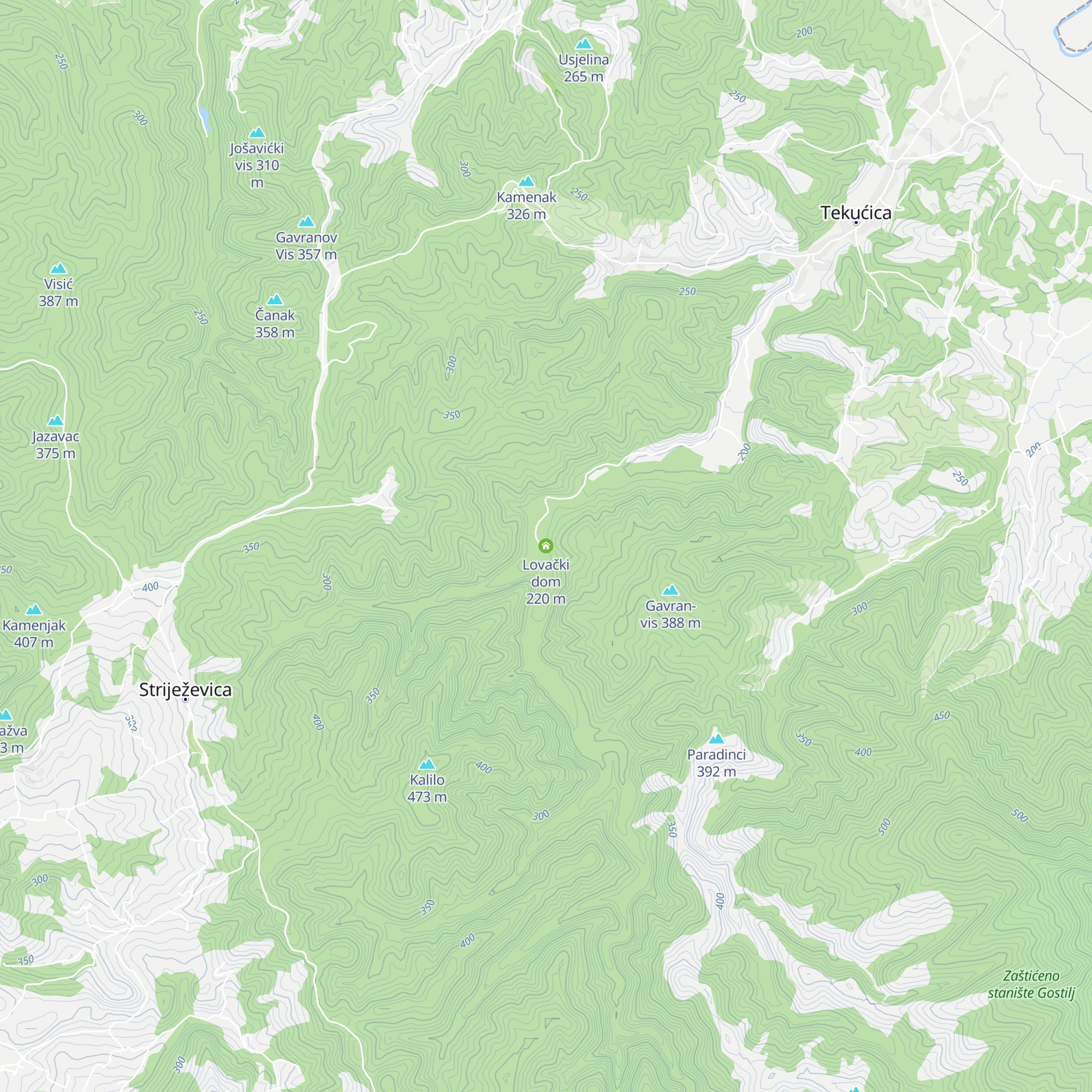 Lovački dom map