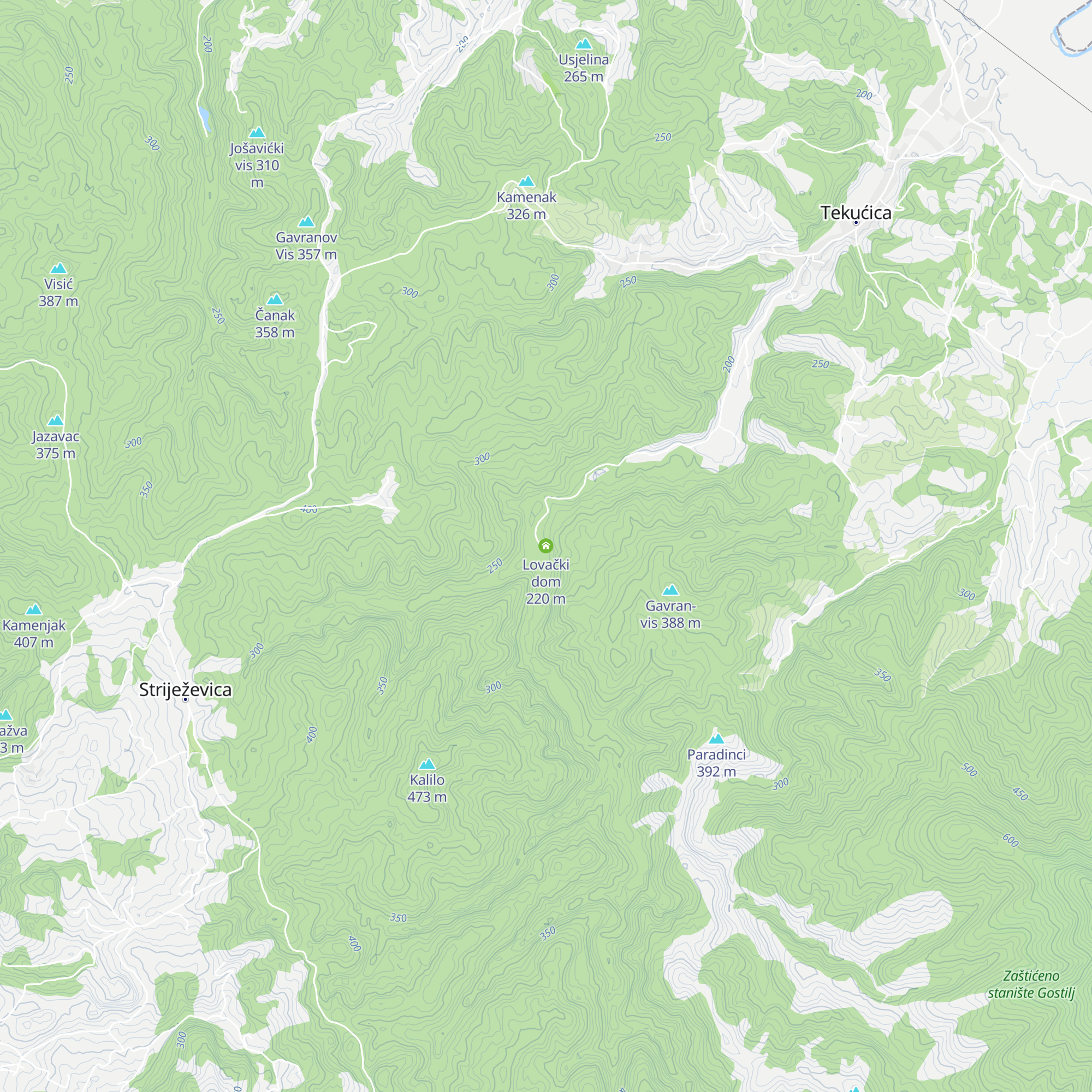 Lovački dom map