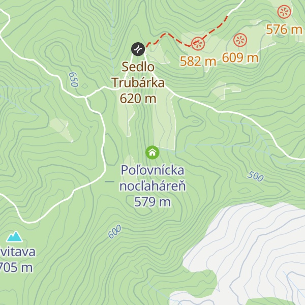 Map of Poľovnícka nocľaháreň