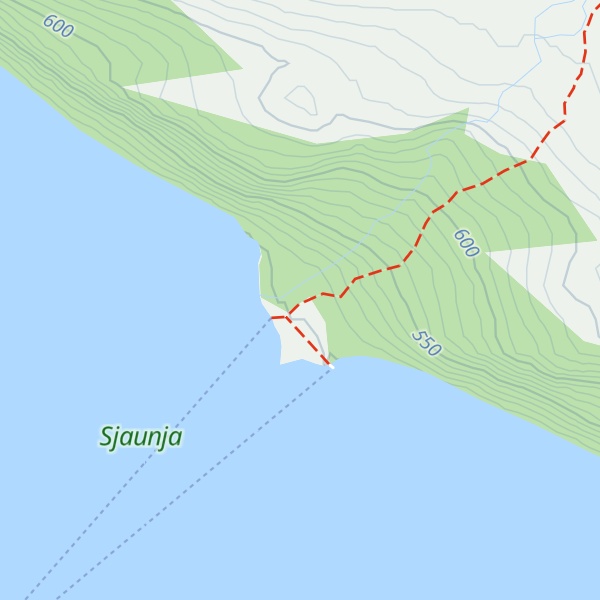 Map of Teusajaure Fjällstuga