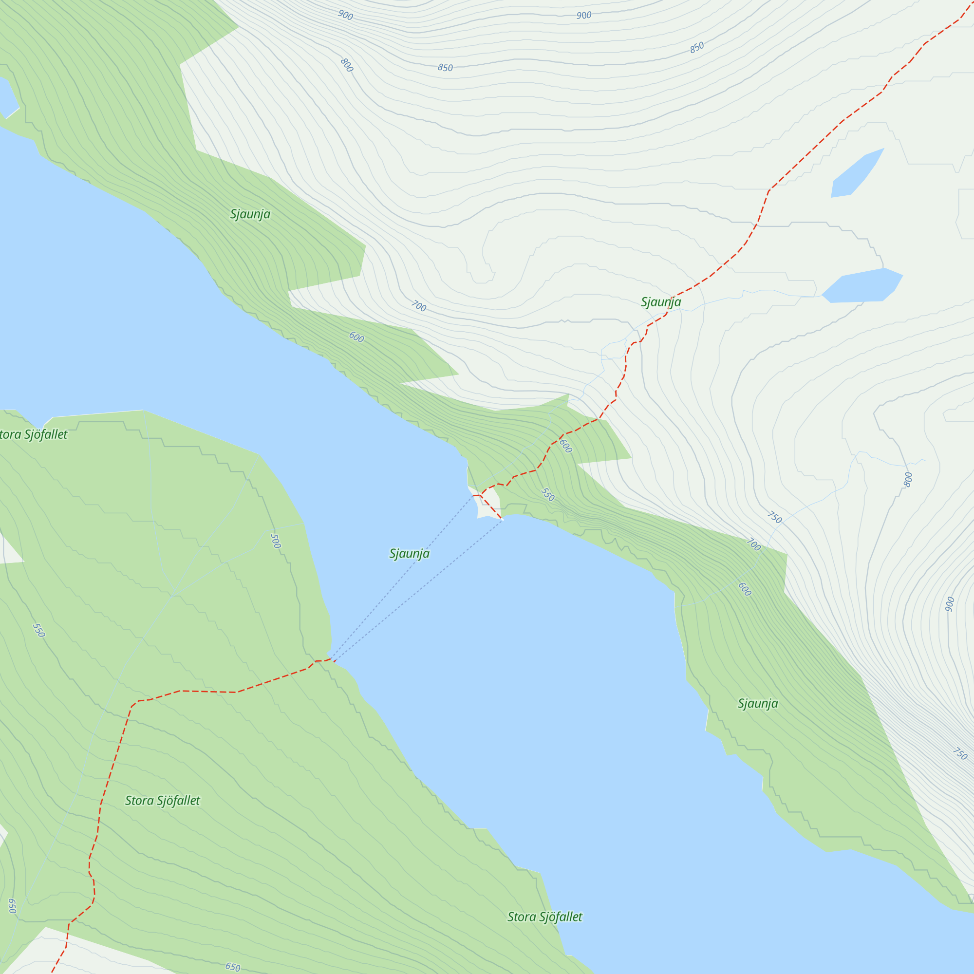 Teusajaure Fjällstuga map