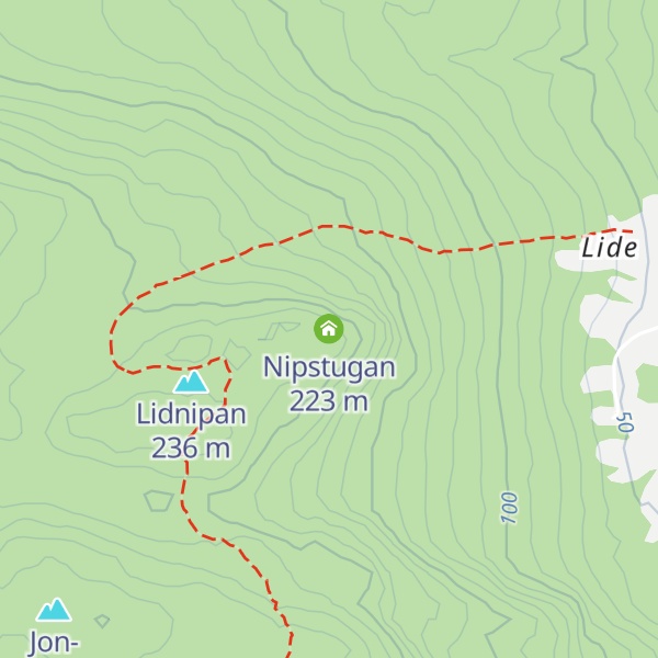 Map of Nipstugan