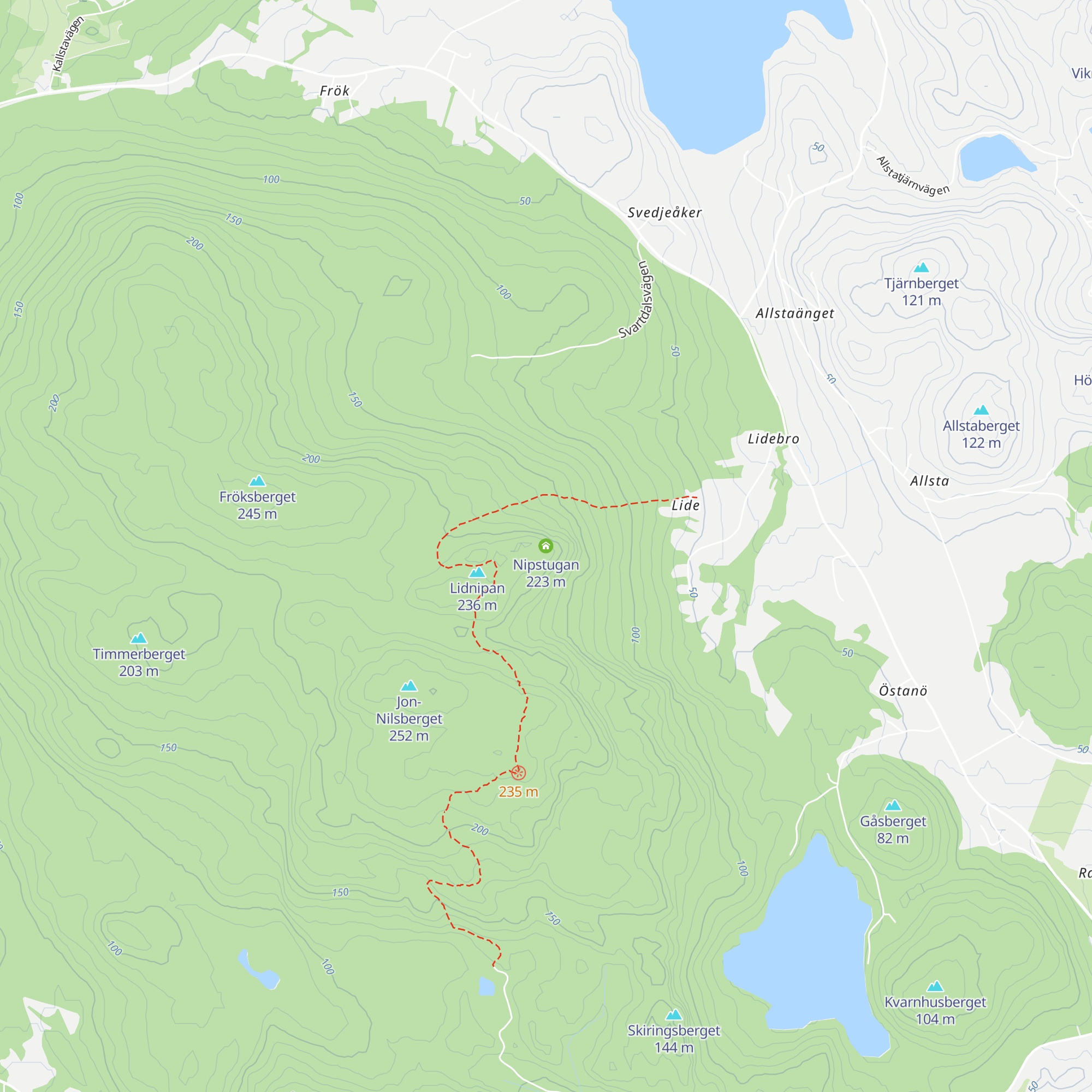 Nipstugan map