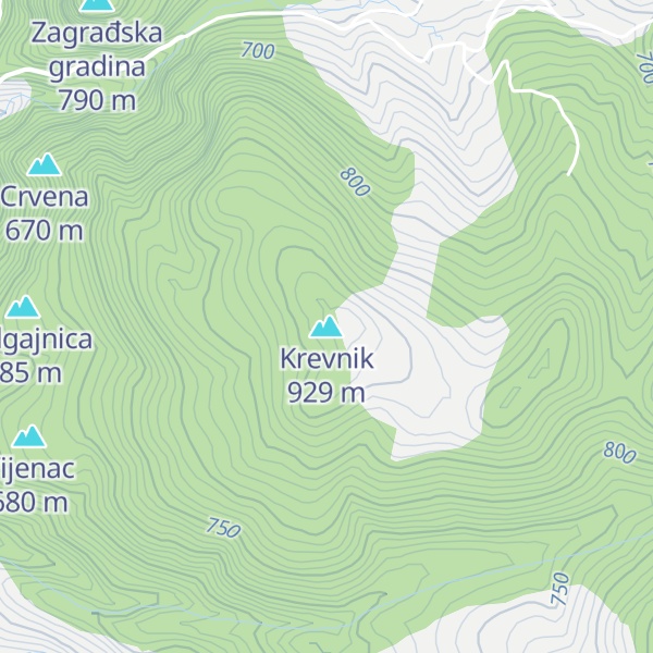 Map of Krevnik