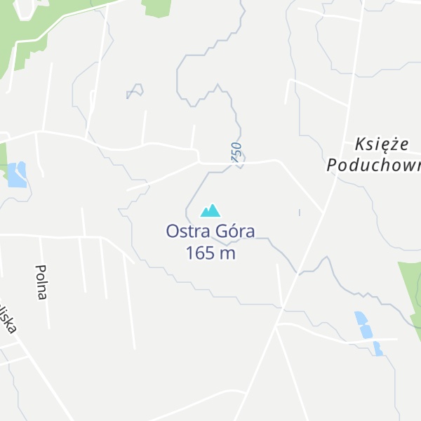Map of Ostra Góra