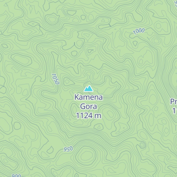 Map of Kamena Gora