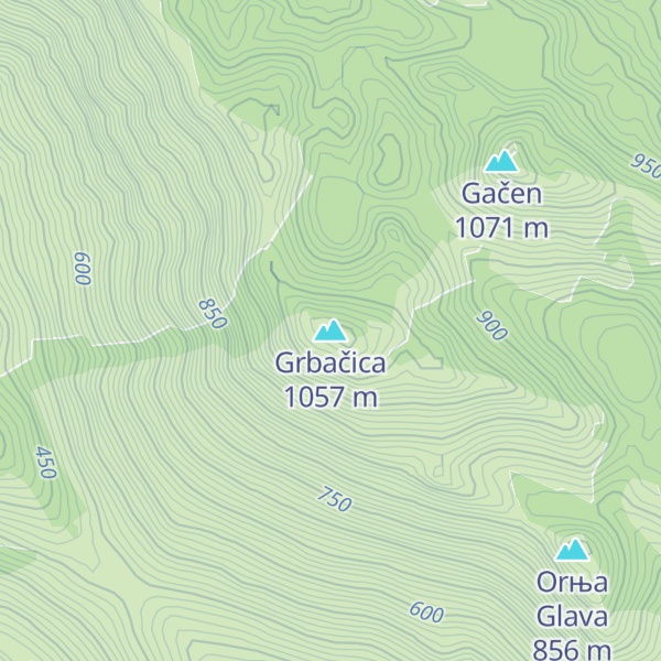Map of Grbačica