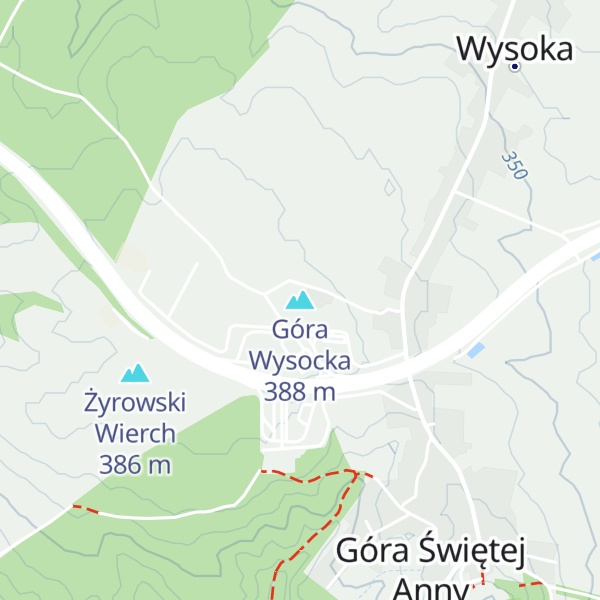 Map of Góra Wysocka