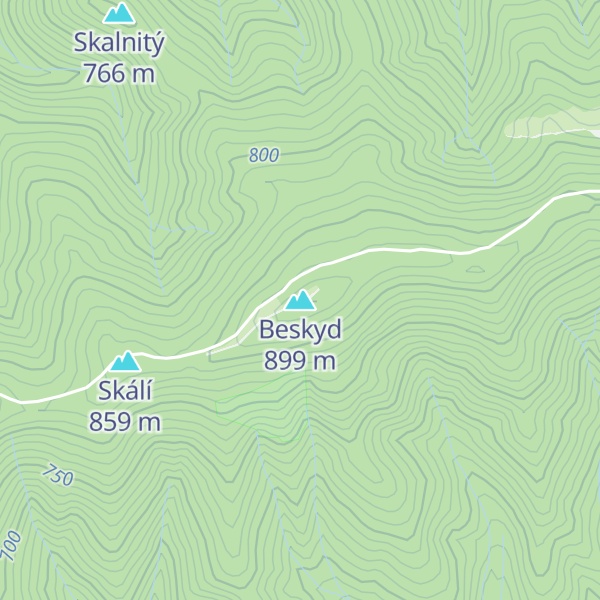 Map of Beskyd