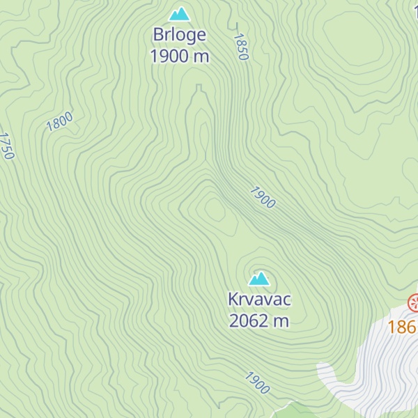 Map of Četovičko brdo