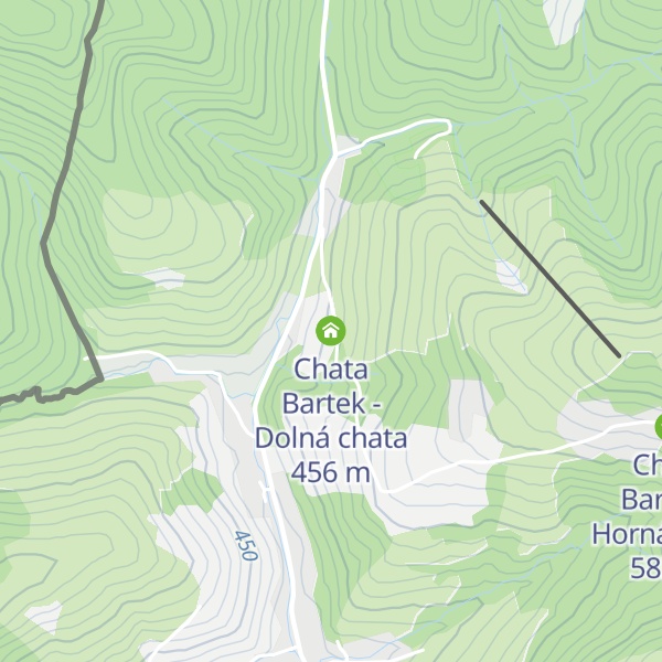 Map of Chata Bartek - Dolná chata