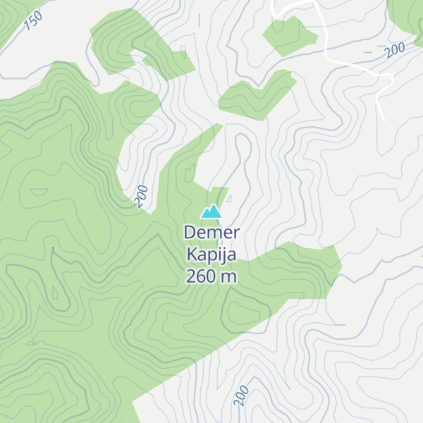 Map of Demer Kapija