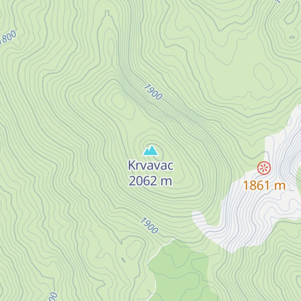 Map of Krvavac