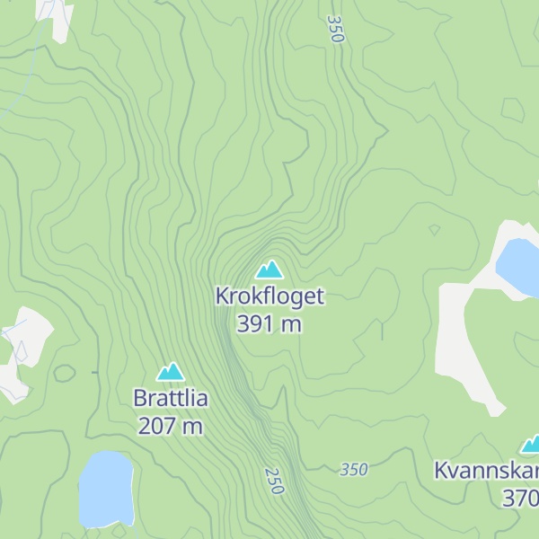 Map of Krokfloget