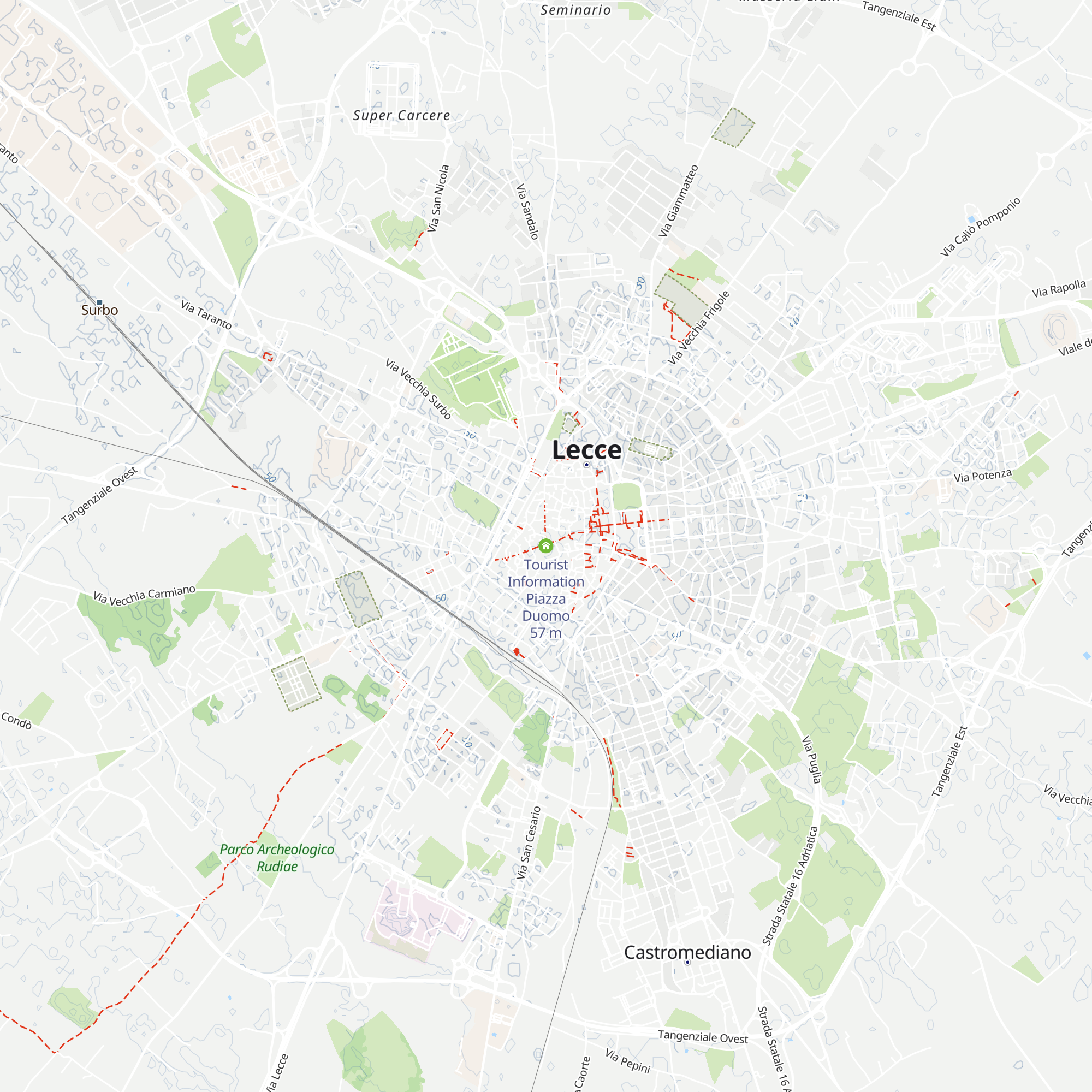 Tourist Information Piazza Duomo map