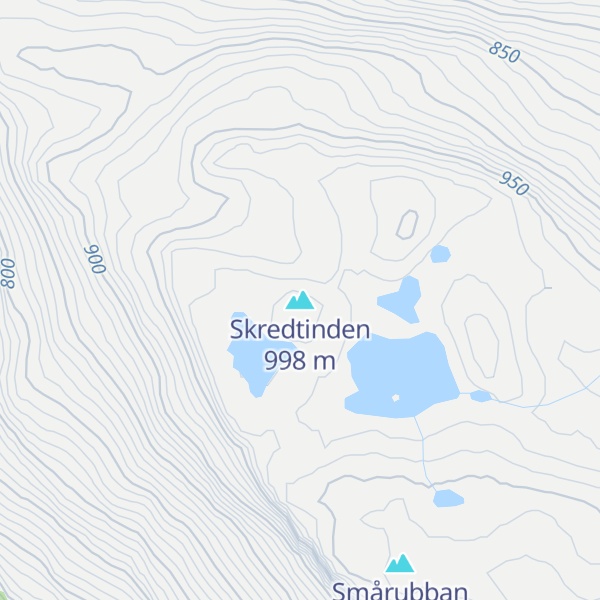 Map of Skredtinden
